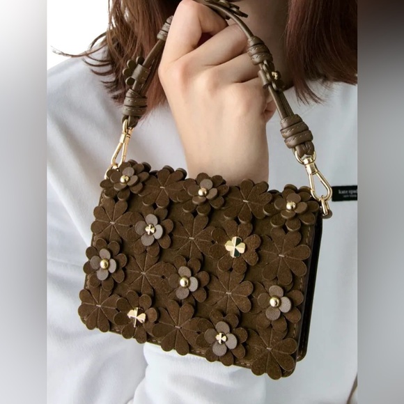 Kate Spade Natasha Floral Embellished Leather Mini Bag - Picture 15 of 15